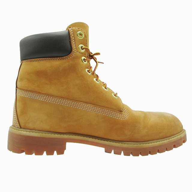 ティンバーランド Timberland 6インチ プレミアム ウォータープルーフ ブーツ ウィート ヌバック レザー イエローブーツ レースアップ_画像3