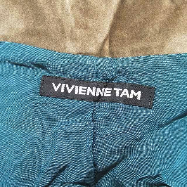 00s Vivienne Tam VIVIENNE TAM коричневый ina вышивка велюр style жакет отложной воротник короткий верхняя одежда 0 хаки - серия женский /*ME3