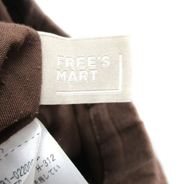 フリーズマート Free's Mart フレア スカート ロング コットン ドット F ブラウン 茶 /KT36 レディース_画像3