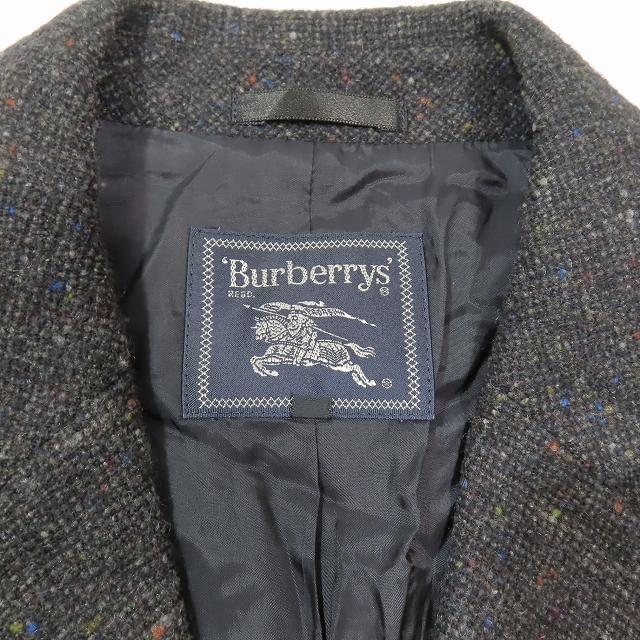  Burberry zBurberrys wool cashmere Blend tweed tailored jacket outer 3B charcoal gray size 40 FJA46-832
