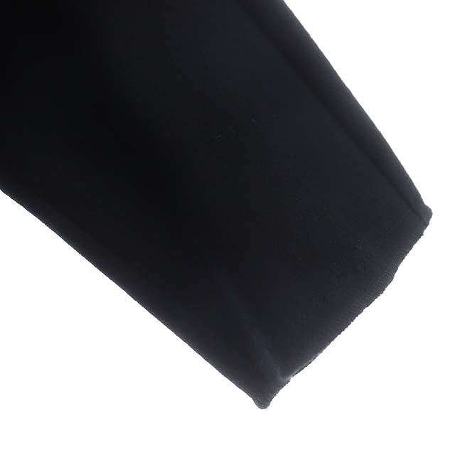 未使用品 マックスマーラ MAX MARA ウール ボートネック 5分袖 ワンピース ひざ丈 プルオーバー S 黒 ブラック /YQ ■OSの画像6