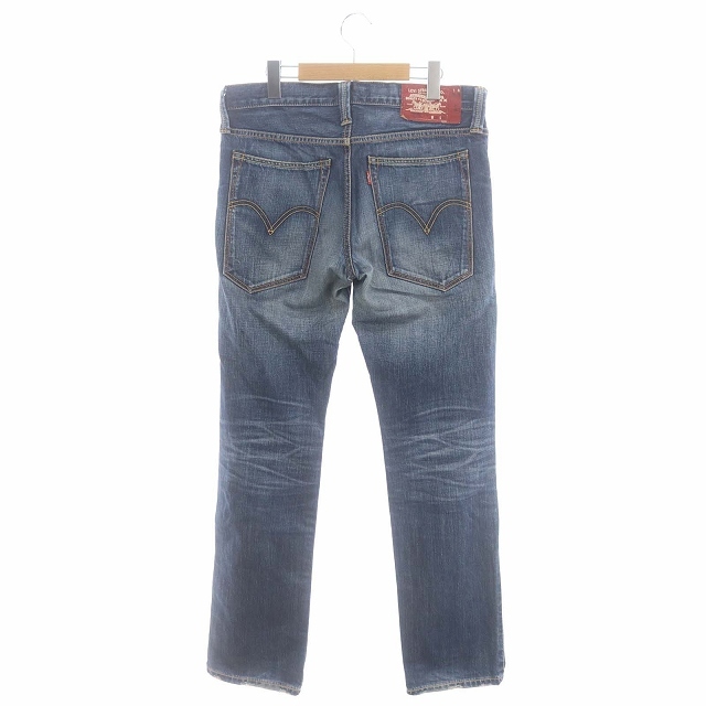 リーバイス Levi's 519 ストレートデニムパンツ ジーンズ ダメージ加工 32 青 ブルー /DF ■OS メンズ_画像2