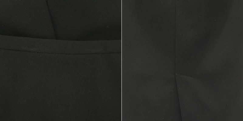 ミッシェルクラン MICHEL KLEIN スーツ セットアップ 上下 テーラードジャケット タイトスカート ひざ丈 38 M 36 S 黒_画像9