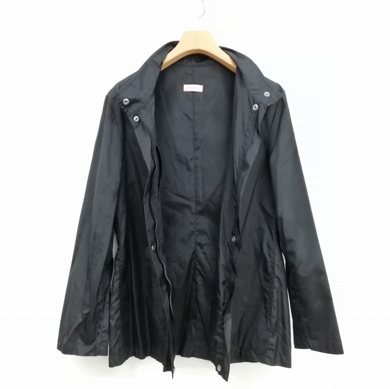  Max &ko-MAX&CO. nylon Zip up blouson jacket 36 black lady's 