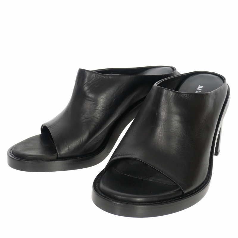  не использовался товар Ann Demeulemeester ANN DEMEULEMEESTER 22SS CLARA SANDAL TUXON каблук сандалии обувь 39 черный чёрный 2201-W-S05-285-099 страна 