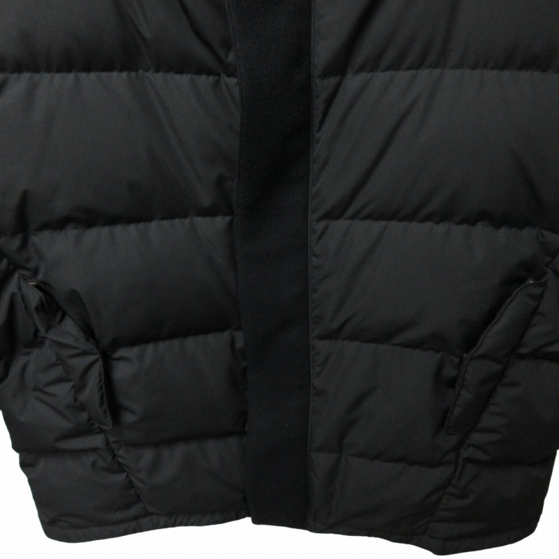 カナタ Ka na ta 23AW classic dawn jacket black クラシックダウンジャケット コート 切替 ドッキング 黒 ブラック 2 Mサイズ_画像4