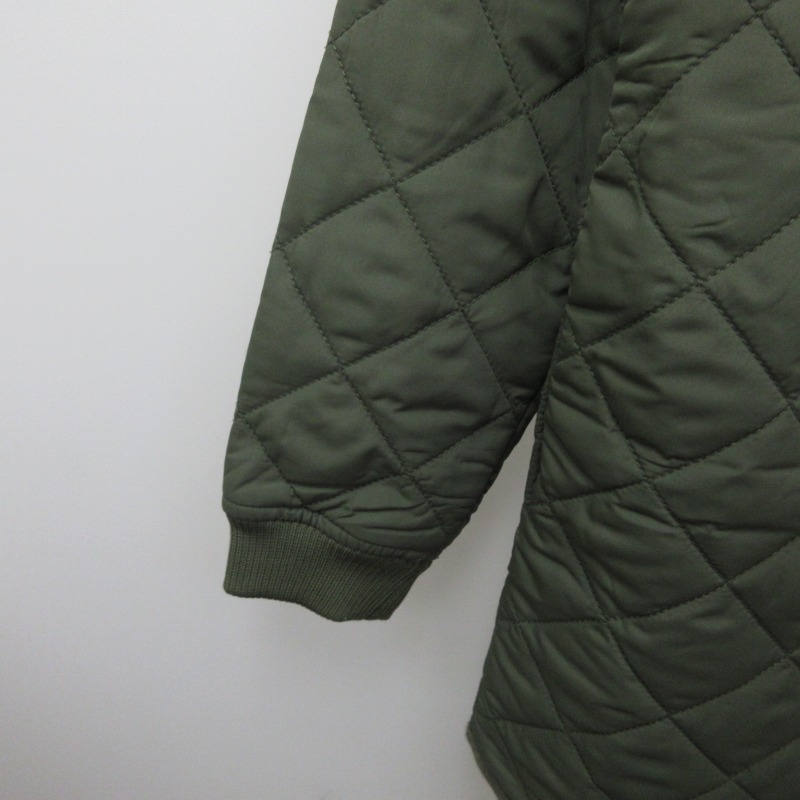 Afends アフェンズ キルティングジャケット ブルゾン 緑 グリーン 38 Mサイズ 0228 レディース_画像6