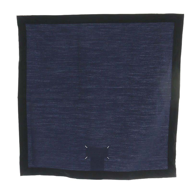 未使用品 メゾンマルジェラ 10 Maison Margiela 10 スカーフ 紫 パープル 黒 ブラック S50FX0029 /AN29 ■GY33 メンズ