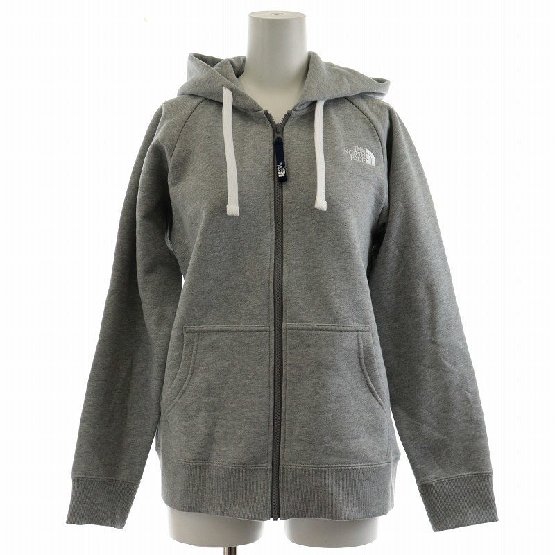 ザノースフェイス THE NORTH FACE リアビューフルジップフーディ Rearview Full Zip Hoodie パーカー ロゴ 裏起毛 M グレー NTW12340_画像1