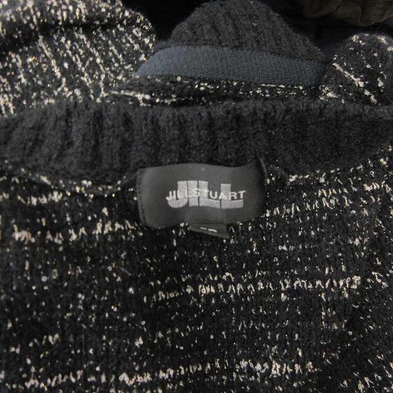 ジルスチュアート JILL STUART 美品ラメカーディガン ニット セーター ブラック 黒 F ■GY31 レディース_画像7