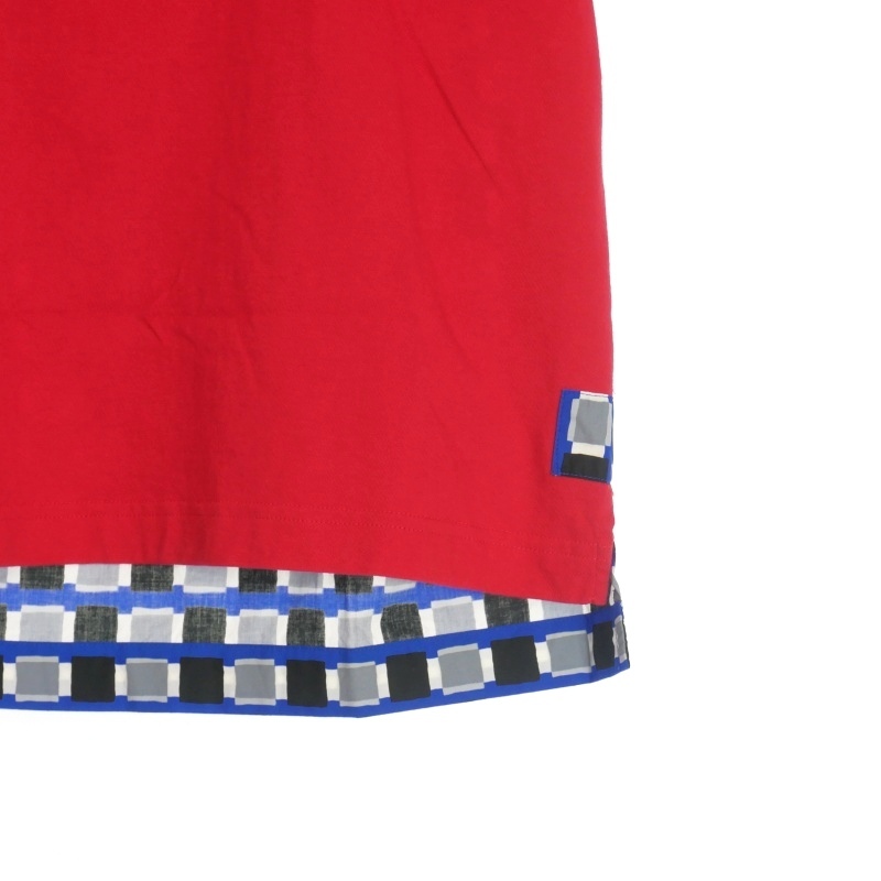  Marni MARNI 19SS HALF T-HIRTS общий рисунок переключатель футболка cut and sewn короткий рукав 46 красный красный HUMU0009Q0 мужской 