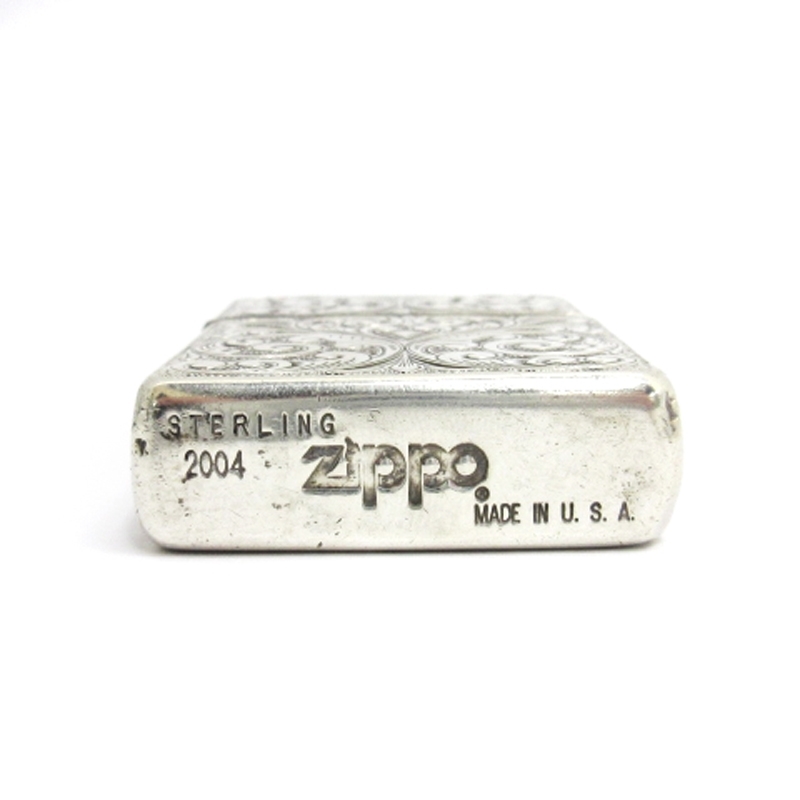 ジッポー ZIPPO オイルライター 5面 彫刻 スターリングシルバー USA製 その他_画像7