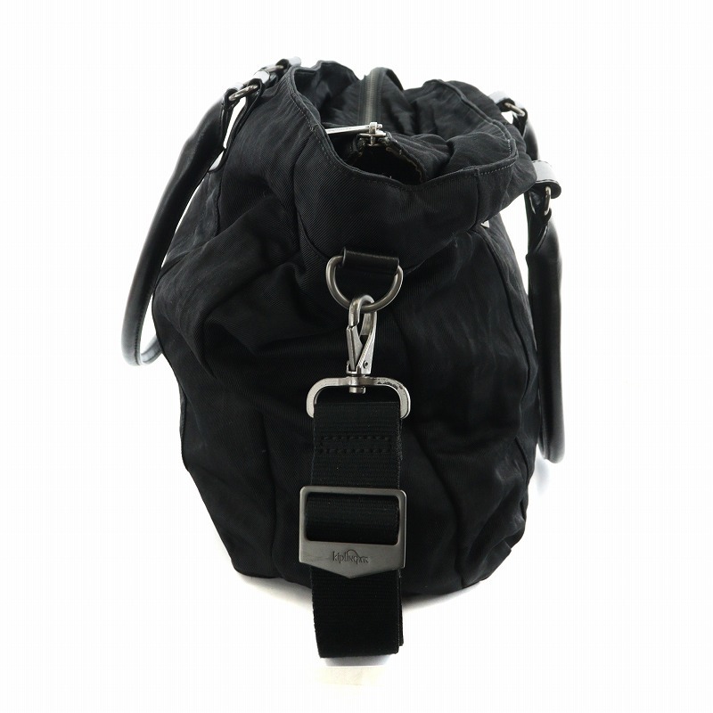 キプリング KIPLING ハンドバッグ ショルダーバッグ 2WAY ロゴ キーホルダー付 黒 ブラック K15586-900 ■GY19 /MQ レディース_画像6