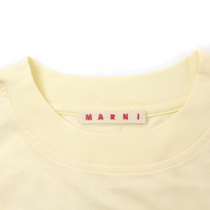 マルニ MARNI 20SS ロゴ Tシャツ カットソー 半袖 オーバーサイズ 40 ベージュ THJET49EPB /KH メンズ レディース_画像3