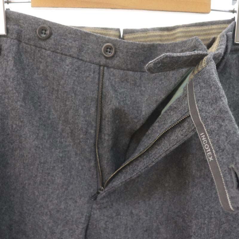 インコテックス INCOTEX SUPER100 SLIM fit パンツ テーパード 56 グレー 1AT030 /HK ■OS ■AD メンズ_画像4