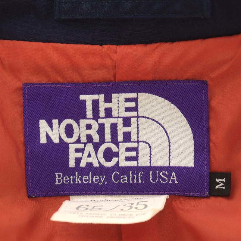 ノースフェイス パープルレーベル THE NORTH FACE PURPLE LABEL PRIMALOFT クロス プリマロフト ステンカラーコート ロング丈 M 紺_画像3