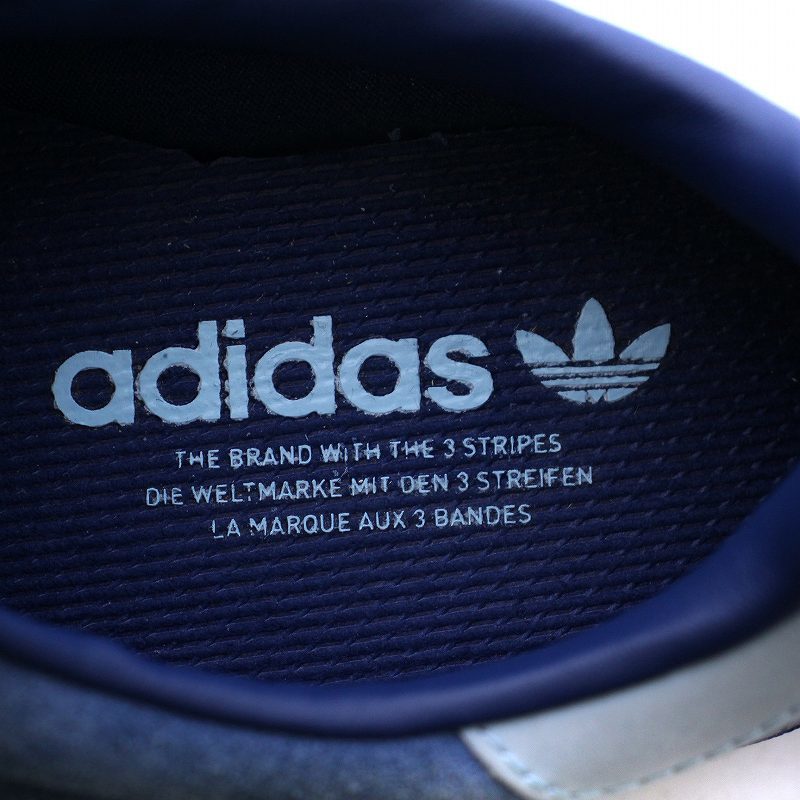 未使用品 adidas originals BERMUDA バミューダ アイランドシリーズ スエード レザー スニーカー シューズ ローカット US8.5 26.5cm 青の画像5