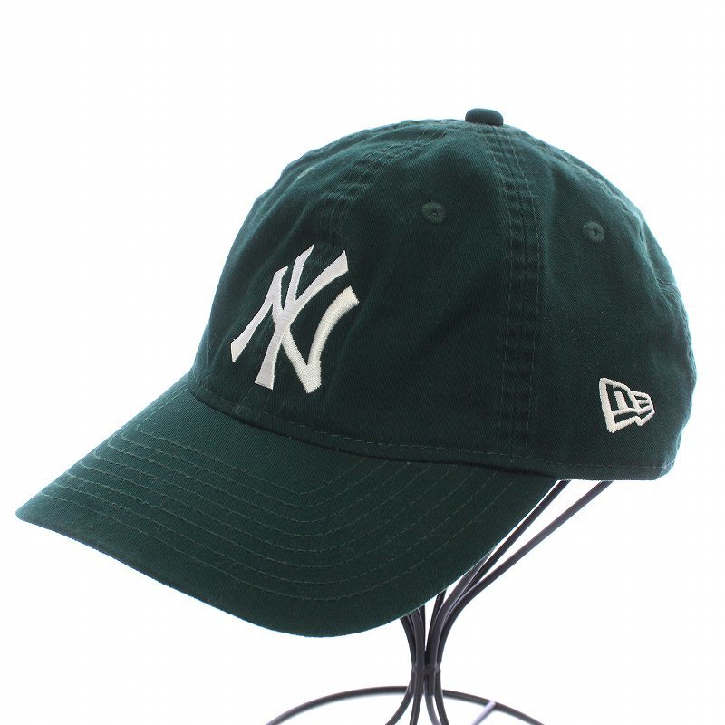 ニューエラ NEW ERA Youth 9TWENTY MLB Color Custom キャップ 帽子 野球帽 ベースボール ロゴ 刺繍 NY 緑 グリーン 13327530_画像3