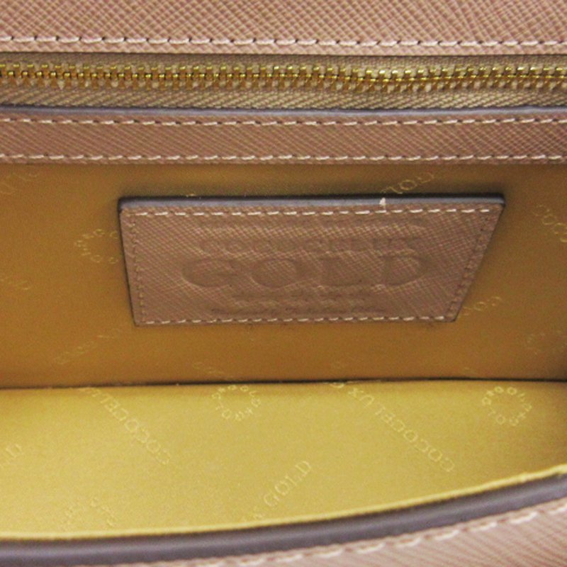 ココセリュクスゴールド COCOCELUX GOLD 錠前付き 2way ハンドバッグ ショルダー サフィアーノレザー ベージュ ■ECS レディース_画像8