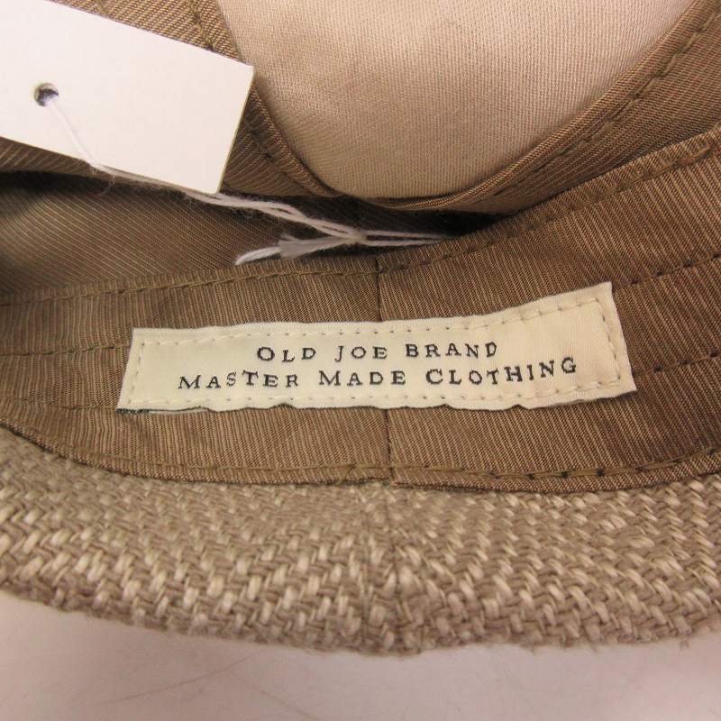 未使用品 オールドジョー OLDJOE タグ付き PEAKED CAP キャスケット ハンチング キャップ 帽子 リネン ベージュ系 7 1/4 約XL ■BL1 0302_画像7