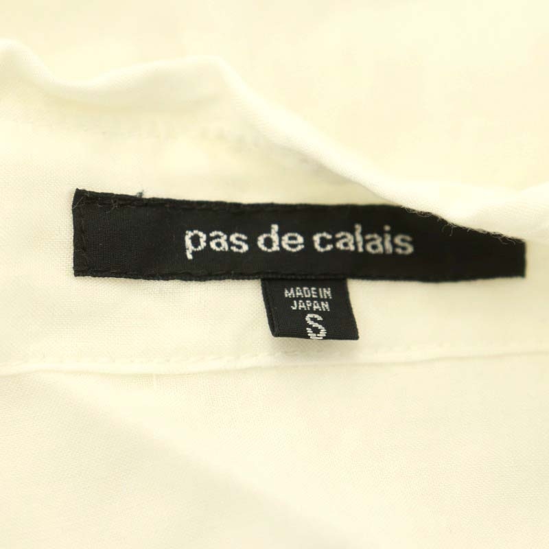  pas de calais pas de calais рубашка с коротким рукавом блуза передний открытие S белый белый /NR #OS женский 