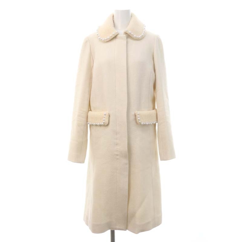  unused goods Chesty Chesty pearl A line coat long 0 XS ivory /SY #OS lady's 