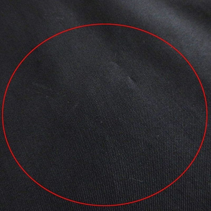 ハレ HARE フラワー刺繍 レギュラーカラー シャツ 五分袖 黒 ブラック S メンズ_画像9