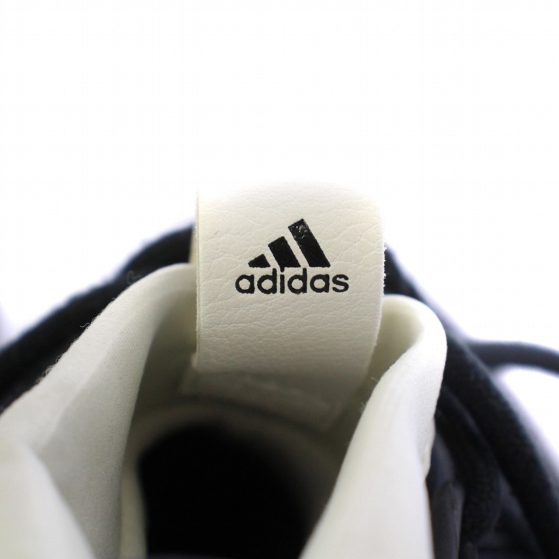 アディダス adidas DAME4 スニーカー バスケットシューズ バッシュ ローカット メッシュ ストレッチ ロゴ US9 27cm 白 ホワイト 黒_画像5