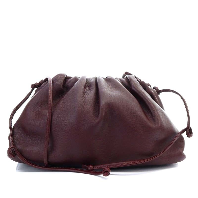 ボッテガヴェネタ BOTTEGA VENETA ミニ ザ ポーチ ショルダーバッグ ワンショルダー 斜め掛け レザー BORDEAUX /YO21 ■OH レディース_画像1