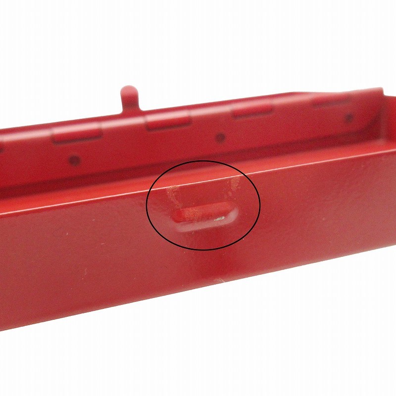 美品 09AW シュプリーム SUPREME Mini Tool Box ロゴ ミニ ツールボックス 小物入れ 工具箱 金属製 収納ケース 赤 レッド レディース_画像9