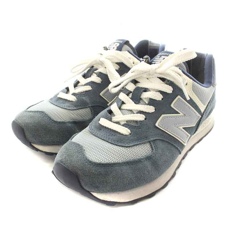  New balance NEW BALANCE ML574SPI 574 sneakers shoes suede US6.5 24.5cm navy blue navy light blue white white /NW27