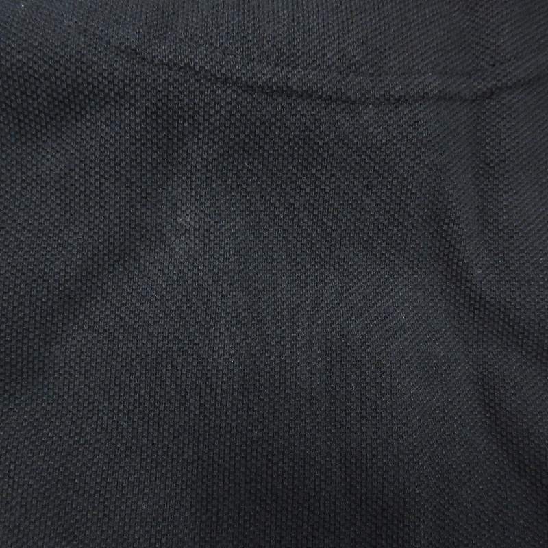 ハケット HACKETT TAILORED FIT ポロシャツ 鹿の子 カットソー ロゴ 刺繍 半袖 黒 ブラック XL 0307 メンズ_画像9