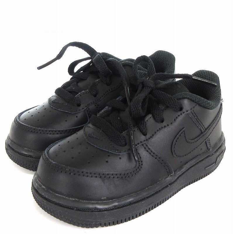  Nike NIKE beautiful goods Air Force 1 Air Force shoes sneakers 314194-009 black black 13cm shoes Kids 