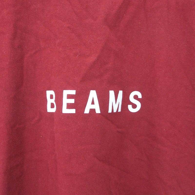 ビームス BEAMS 11-08-5885-591 Tシャツ カットソー 半袖 ロゴ プリント レッド 赤 M ■GY31 メンズ レディース_画像3