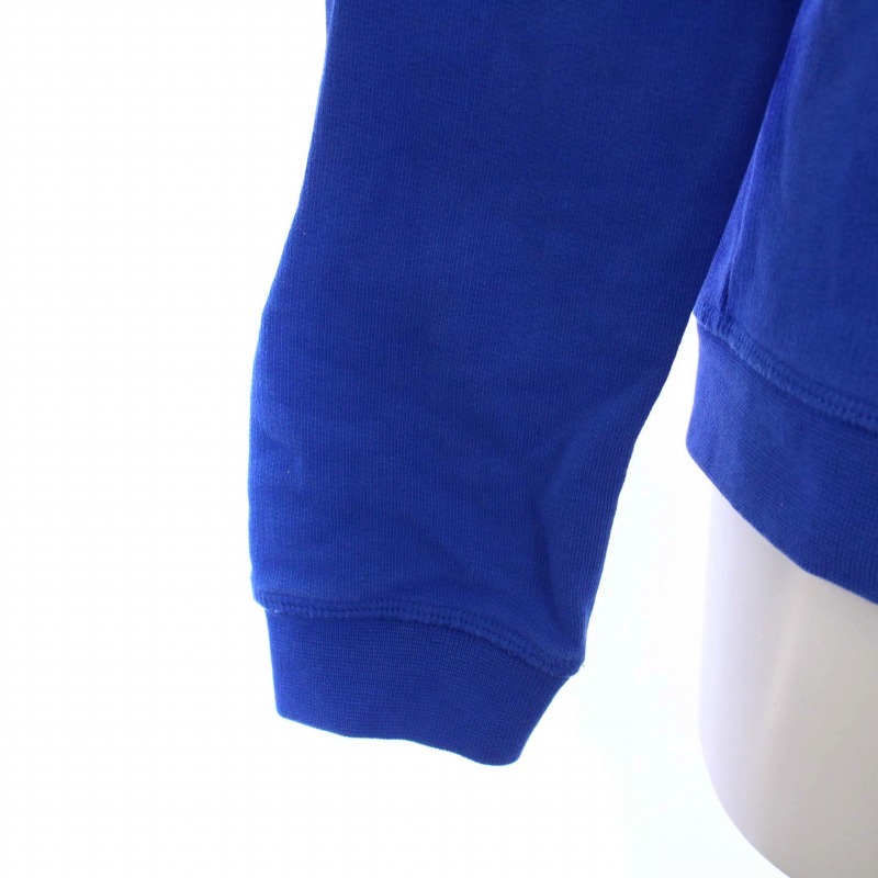  Kenzo KENZO тренировочный футболка тянуть over длинный рукав вырез лодочкой Logo вышивка S синий голубой F651SW802952 /BM женский 