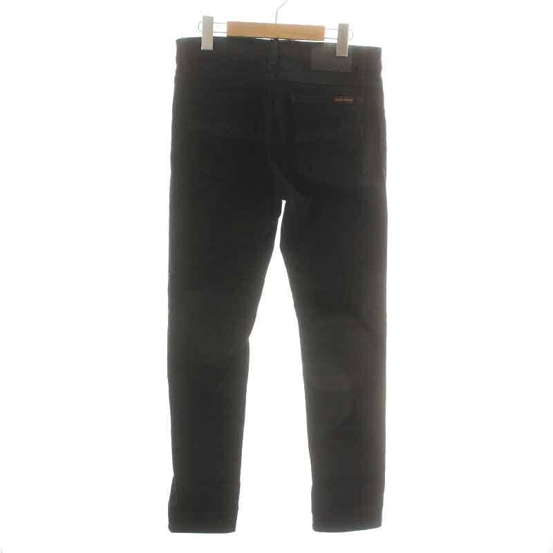 ヌーディージーンズ nudie jeans デニムパンツ ジーンズ ボタンフライ W29 L32 S 黒 ブラック /NW5 メンズ_画像2