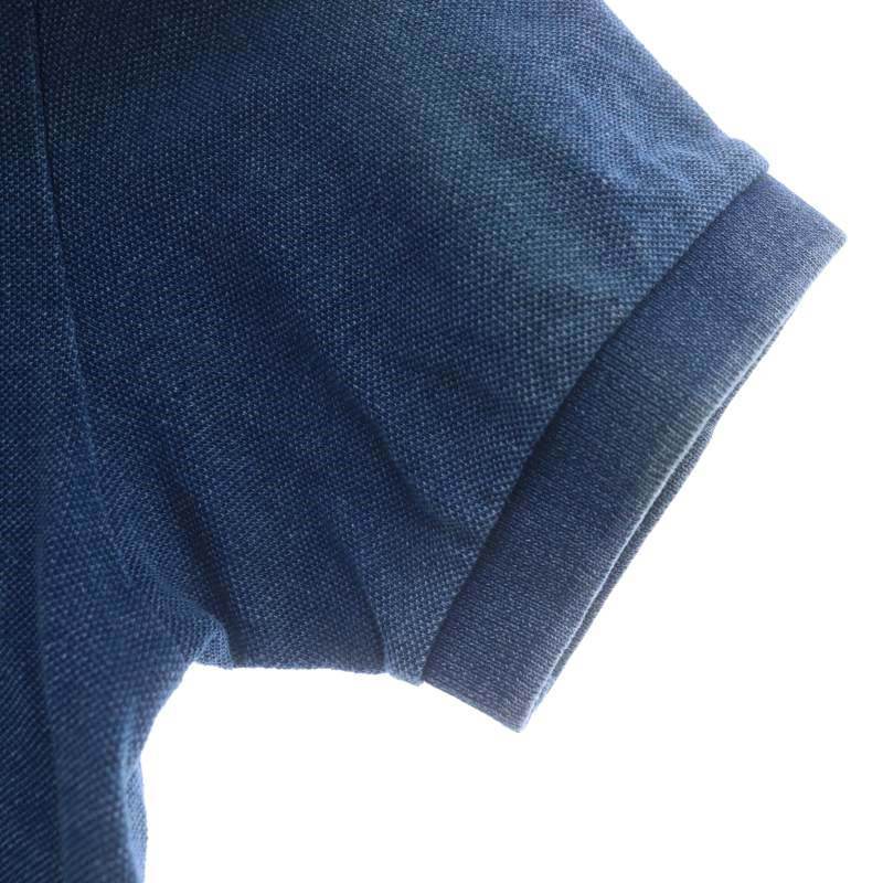 ラコステ LACOSTE インディゴ ポロシャツ 半袖 レギュラーフィット FR2 青 ブルー PH371EM /DF ■OS メンズ_画像5
