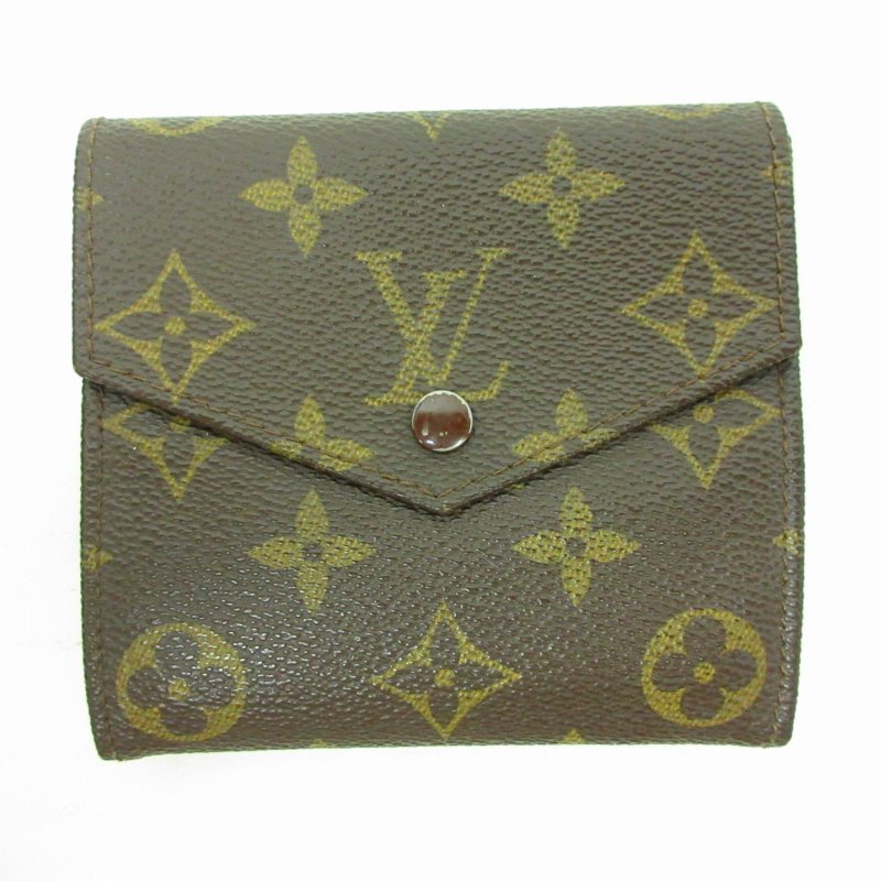 ルイヴィトン LOUIS VUITTON 折り畳み 財布 二つ折り ウォレット M61660 モノグラム レザー 茶 ブラウン ■WY 0312 レディース