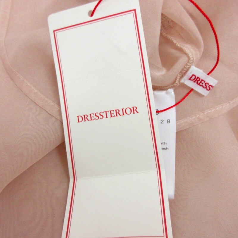  unused goods Dress Terior DRESSTERIOR tag attaching cardigan see-through .. feeling 36 approximately S-M pink #WY 0312 lady's 