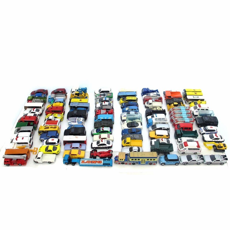 トミカ TOMICA 大量 まとめ ベトナム製 中国製 外国製 ミニカー 乗用車 トラック バス パトカー 作業車 ポケモン デロリアン ■SG_画像1