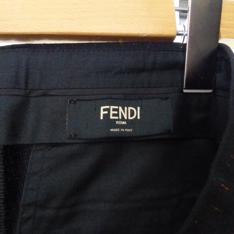 フェンディ FENDI ウールスラックス センタープレス メランジ 50 チャコールグレー FB0366 メンズ_画像5