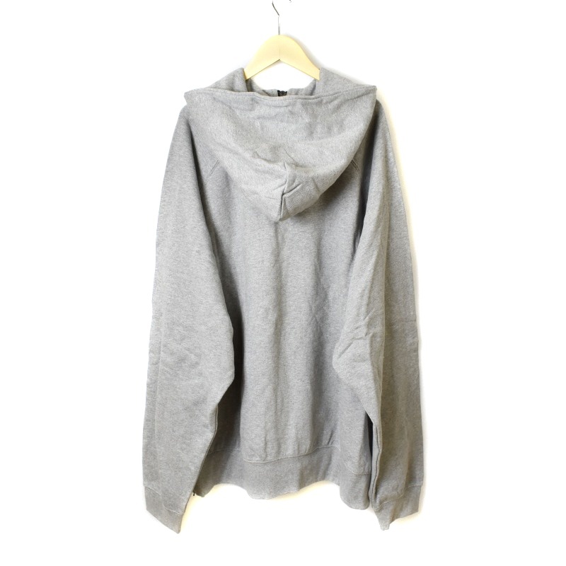 FOG ESSENTIALS FEAR OF GOD HALF ZIP PULLOVER HOODIE ハーフジップ プルオーバー フーディー L グレー メンズ_画像2