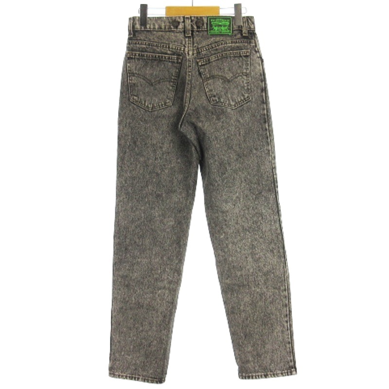 リーバイス Levi's デニムパンツ ジーンズ ケミカルウォッシュ ボタン裏581 グレー W23 L30 ■ECS レディース_画像4