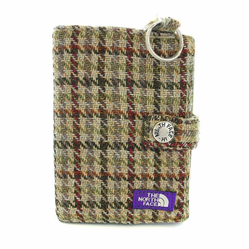 ノースフェイス パープルレーベル THE NORTH FACE PURPLE LABEL Harris Tweed 二つ折り財布 ツイード ベージュ NN8058N /TK メンズの画像1