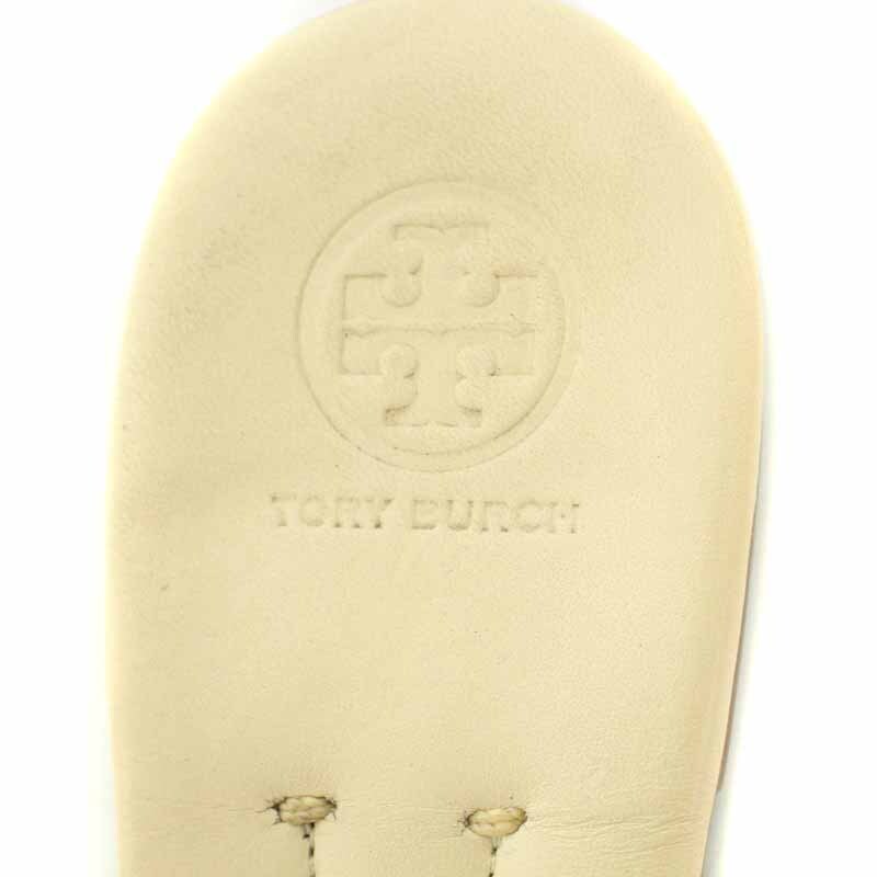 トリーバーチ TORY BURCH トングサンダル レザー フラット ロゴ 7M 24cm ベージュ /YI23 ●D レディース_画像7