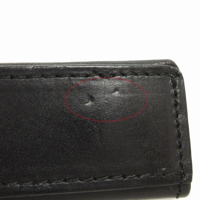 アブラサス 小さい小銭入れ コインケース 財布 ウォレット レザー 黒 ブラック ■SM1 メンズ レディース_画像8
