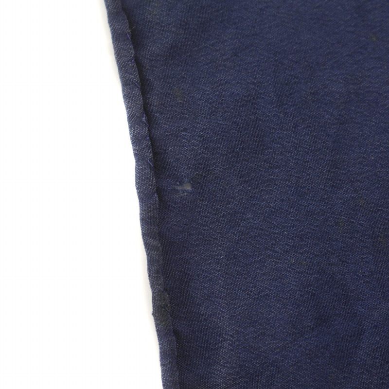 クリスチャンディオール Christian Dior スカーフ トロッター ロゴ 総柄 絹 シルク 青 ブルー /IR ■GY19 レディース_画像8