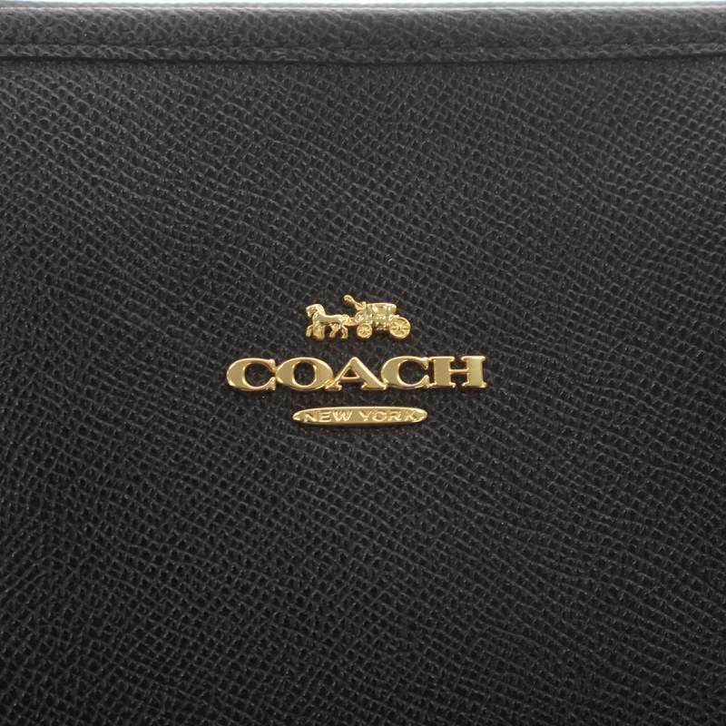 コーチ COACH ハンドバッグ トートバッグ ロゴ金具 PVCレザー 黒 ブラック D1822-F58846 /IR ■GY19 レディースの画像7