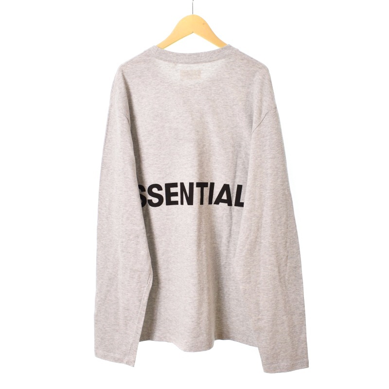 FOG ESSENTIALS FEAR OF GOD BOXY LONG SLEEVE T-SHIRT ボクシーロングスリーブ Tシャツ S グレー メンズ