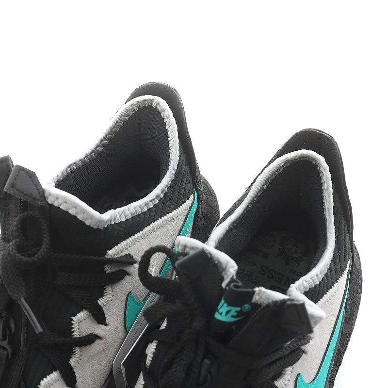 未使用品 ナイキ NIKE × atmos アトモス LeBron 16 Clear Jade スニーカー シューズ US10 28.0cm グレー 黒_画像7